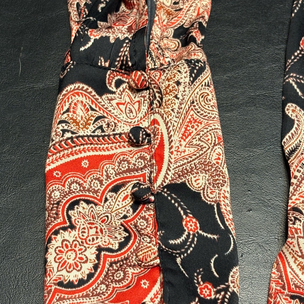 Free People Field of Butterflies Tunic Top XSmall (oversized) - Picture 8 of 15